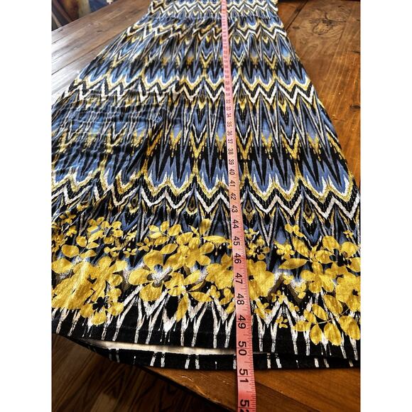 J Jill Wearever Collection Dress Size Small Tank Chevron Midi Sleeveless - Picture 11 of 12